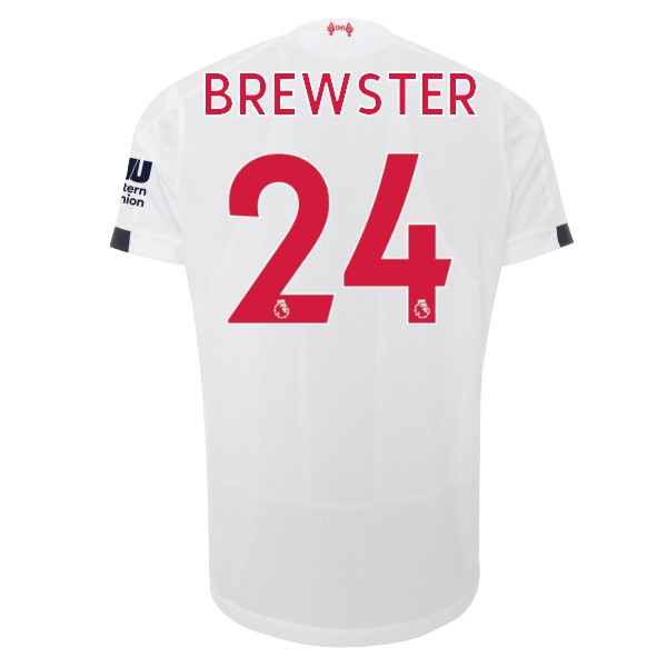 Camiseta Liverpool NO.24 Brewster 2ª Kit 2019 2020 Blanco